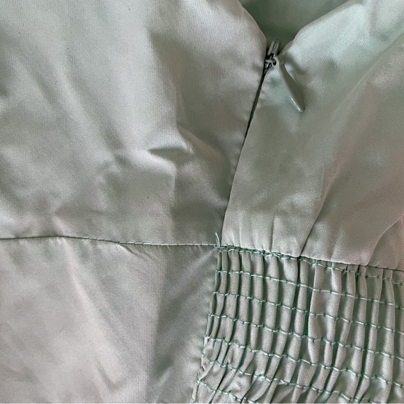 NWT Zara One Puff Shoulder Green Crop Top - Picture 5 of 16